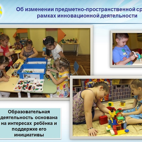 Инновационная деятельность. Изменение предметно-пространственной среды