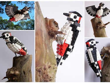 Масштабные скульптуры из Lego